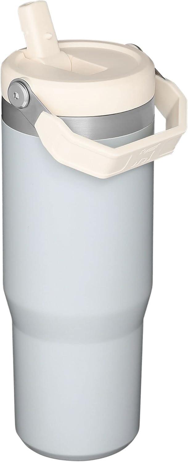 imageSTANLEY IceFlow 20 Flip Straw Tumbler with Handle 30 oz Twist On Lid and Flip Up Straw Leak Resistant Water Bottle Insulated Stainless Steel BPAFree Exclusive Toasted AlmondCloud