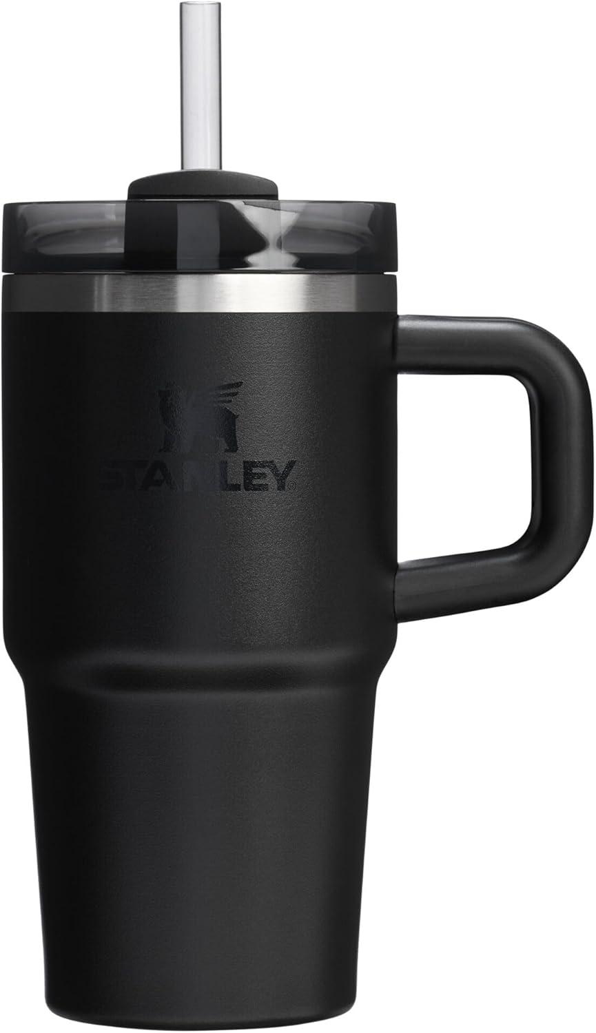 imageSTANLEY Quencher H20 Tumbler with Handle and Straw 30 oz Flowstate 3Position Lid Cup Holder Compatible for Travel Insulated Stainless Steel Cup BPAFree Exclusive Toasted AlmondBlack 20