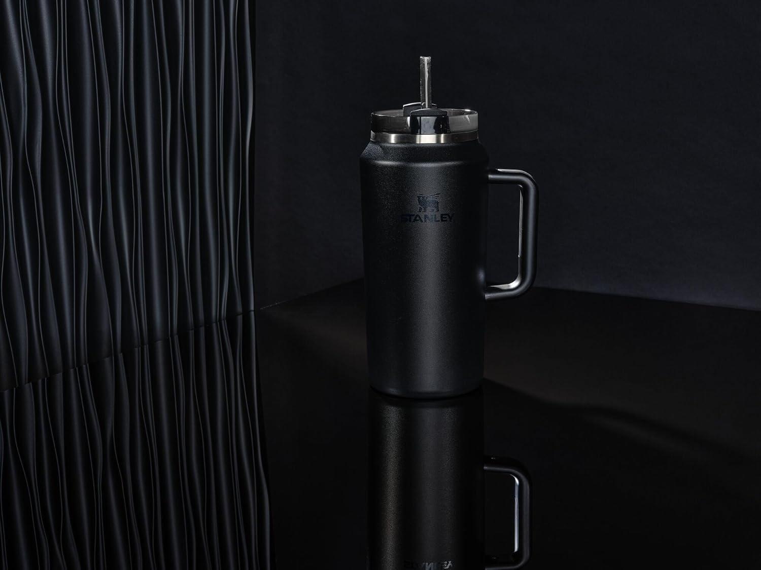 imageSTANLEY Quencher H20 Tumbler with Handle and Straw 30 oz Flowstate 3Position Lid Cup Holder Compatible for Travel Insulated Stainless Steel Cup BPAFree Exclusive Toasted AlmondBlack 20