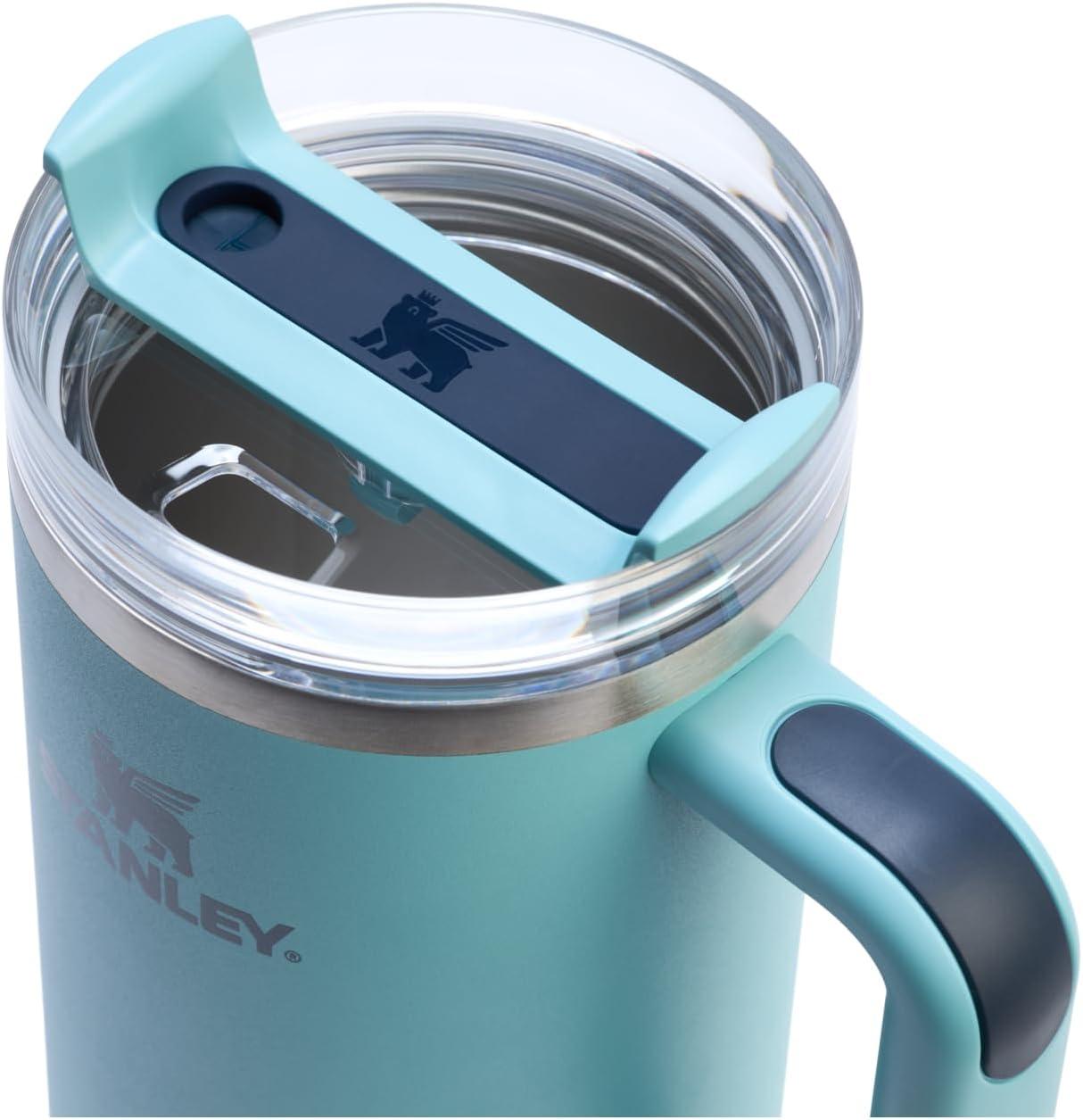 imageSTANLEY Quencher H20 Tumbler with Handle and Straw 30 oz Flowstate 3Position Lid Cup Holder Compatible for Travel Insulated Stainless Steel Cup BPAFree Exclusive Toasted AlmondAgave