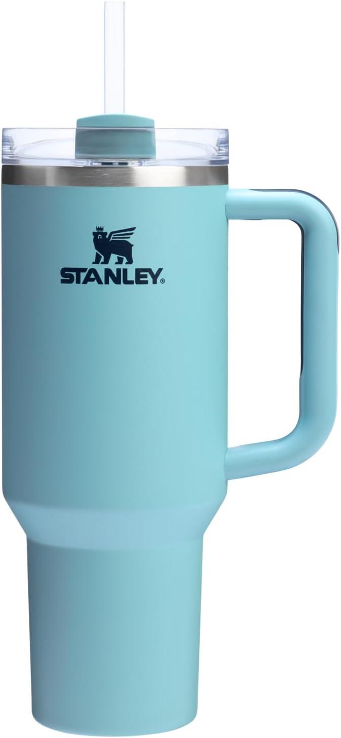 imageSTANLEY Quencher H20 Tumbler with Handle and Straw 30 oz Flowstate 3Position Lid Cup Holder Compatible for Travel Insulated Stainless Steel Cup BPAFree Exclusive Toasted AlmondAgave