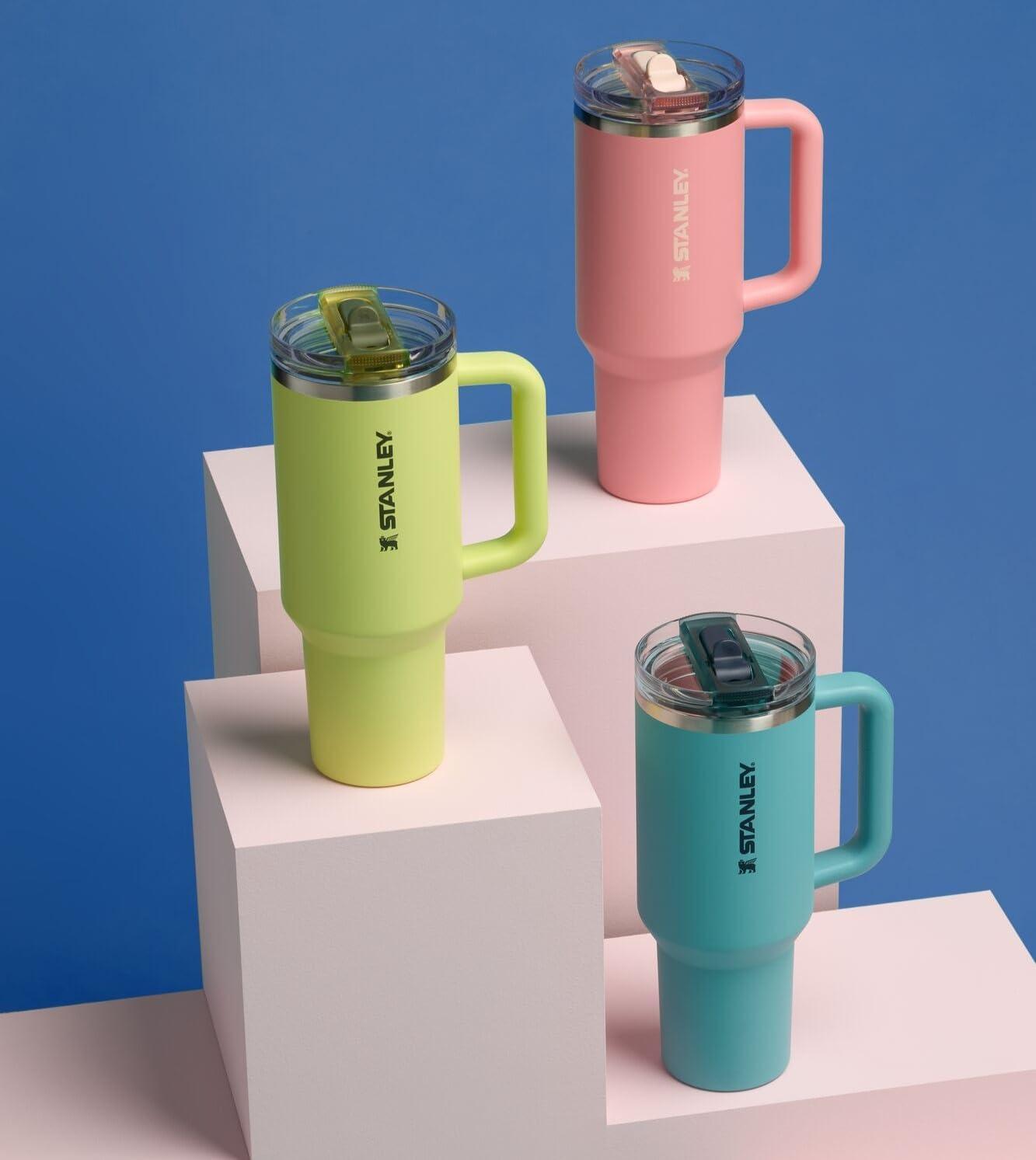 imageSTANLEY Quencher ProTour Flip Straw Tumbler with Leakproof Lid BuiltIn Straw amp Handle Cupholder Compatible for Travel Insulated Stainless Steel Cup BPAFreeAgave