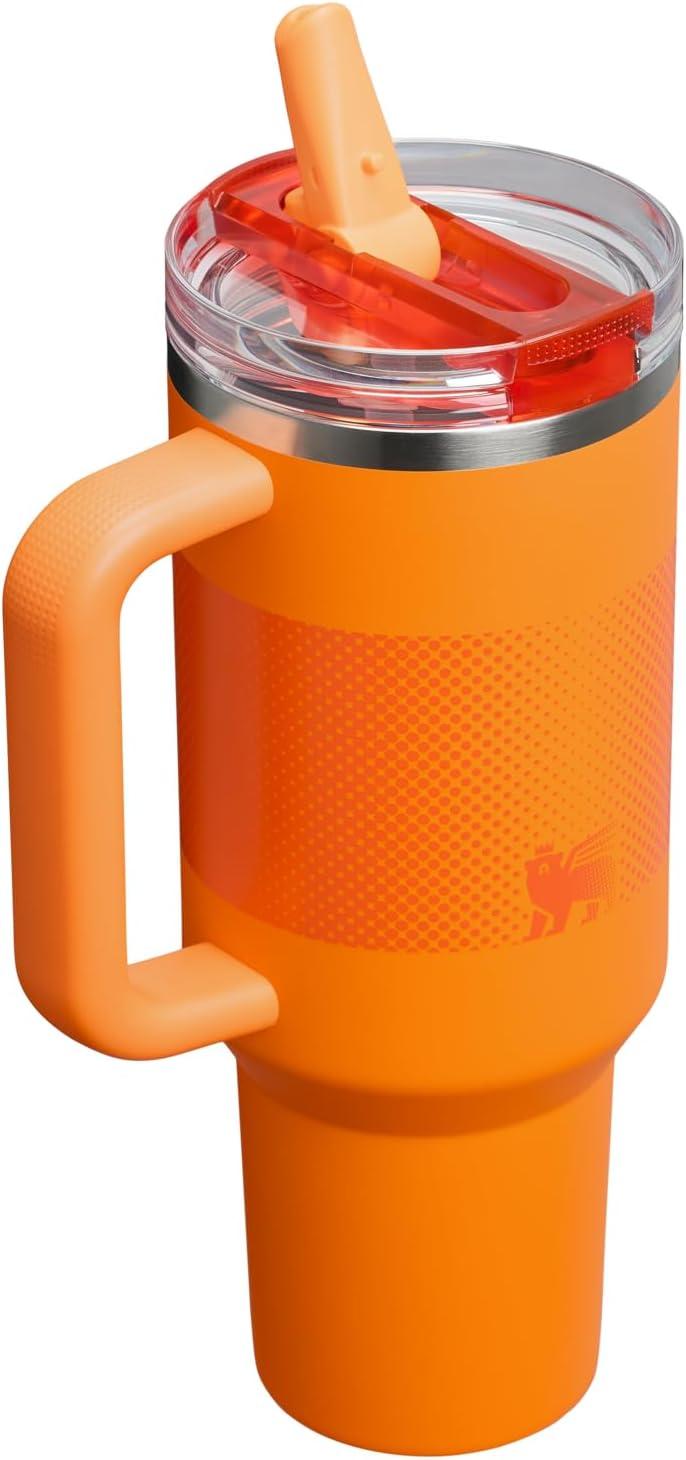 imageSTANLEY Quencher ProTour Flip Straw Tumbler with Leakproof Lid BuiltIn Straw amp Handle Cupholder Compatible for Travel Insulated Stainless Steel Cup BPAFreeGoldenrod Fade