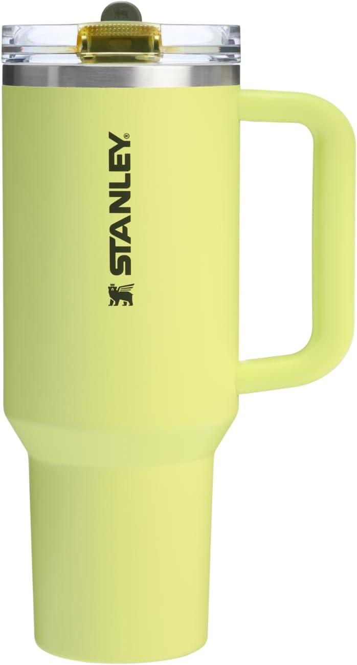 imageSTANLEY Quencher ProTour Flip Straw Tumbler with Leakproof Lid BuiltIn Straw amp Handle Cupholder Compatible for Travel Insulated Stainless Steel Cup BPAFreePrickly Pear