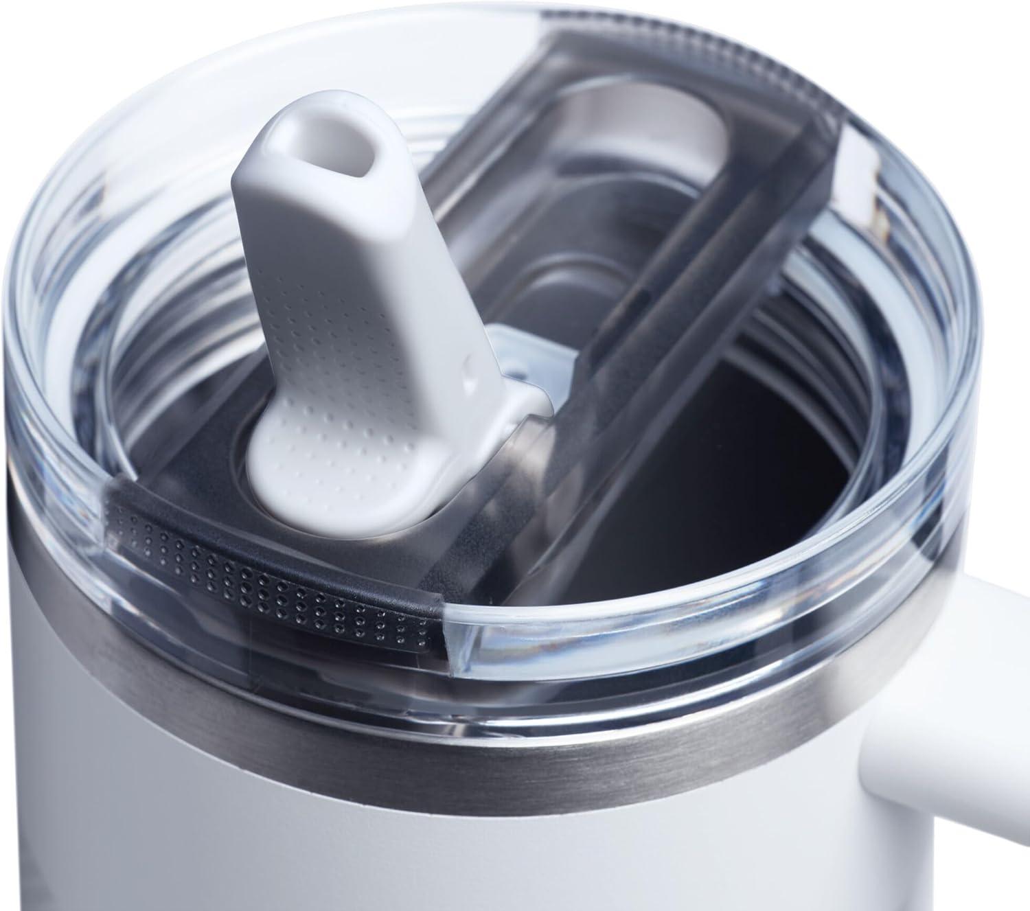 imageSTANLEY Quencher ProTour Flip Straw Tumbler with Leakproof Lid BuiltIn Straw amp Handle Cupholder Compatible for Travel Insulated Stainless Steel Cup BPAFreeFrost Fade