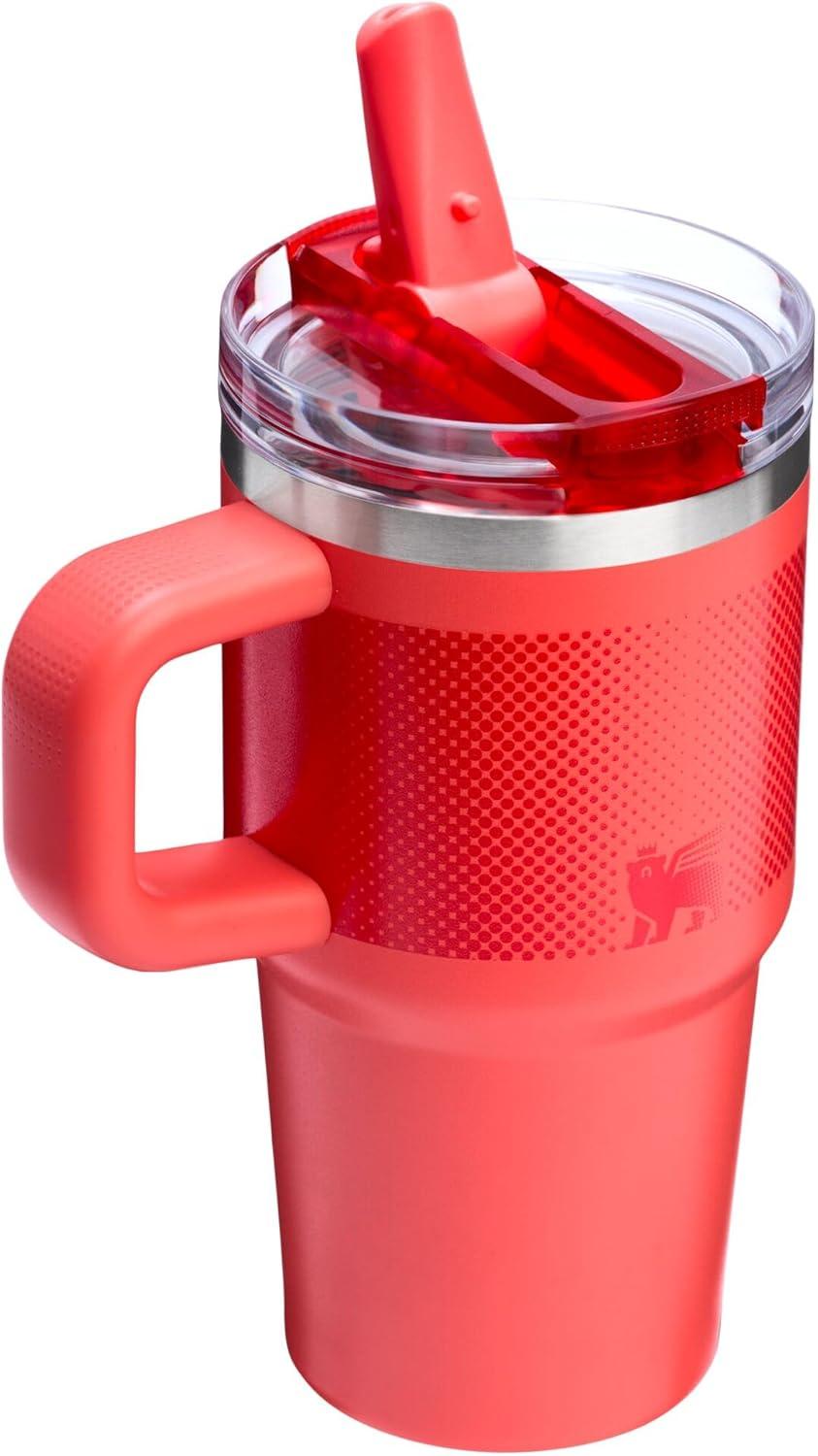 imageSTANLEY Quencher ProTour Flip Straw Tumbler with Leakproof Lid BuiltIn Straw amp Handle Cupholder Compatible for Travel Insulated Stainless Steel Cup BPAFreeHot Coral Fade