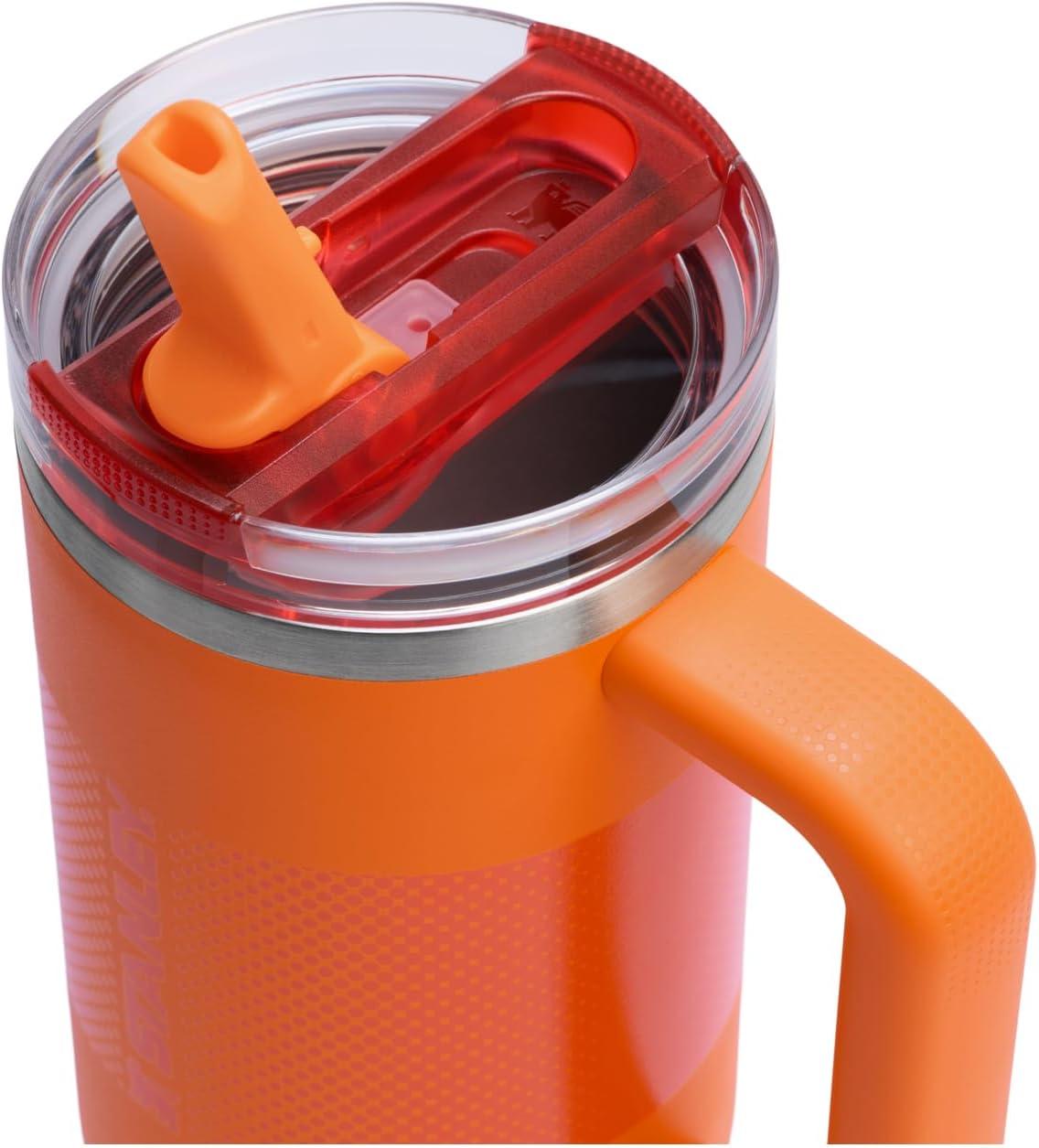 imageSTANLEY Quencher ProTour Flip Straw Tumbler with Leakproof Lid BuiltIn Straw amp Handle Cupholder Compatible for Travel Insulated Stainless Steel Cup BPAFreeGoldenrod Fade