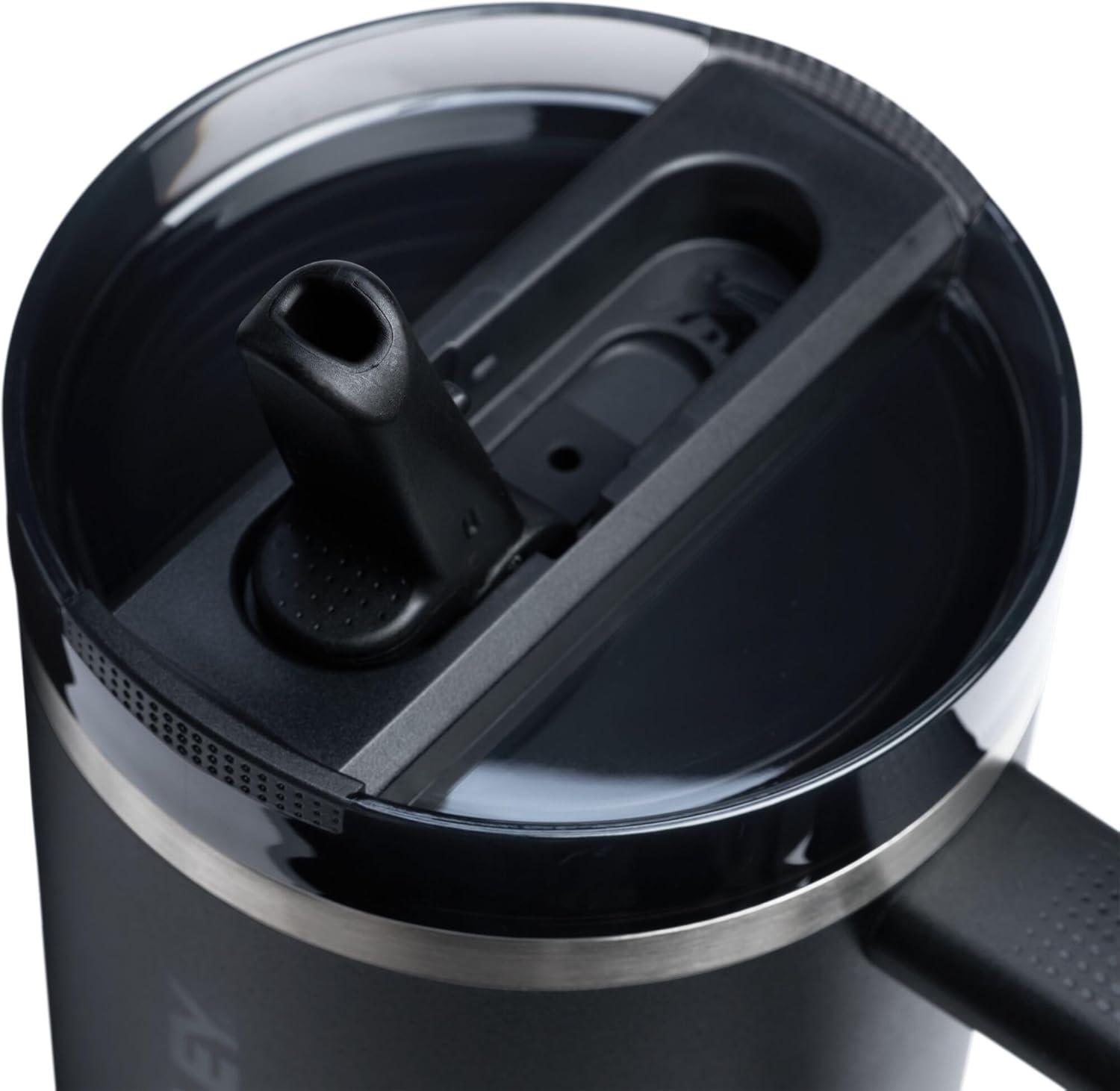 imageSTANLEY Quencher ProTour Flip Straw Tumbler with Leakproof Lid BuiltIn Straw amp Handle Cupholder Compatible for Travel Insulated Stainless Steel Cup BPAFreeBlack