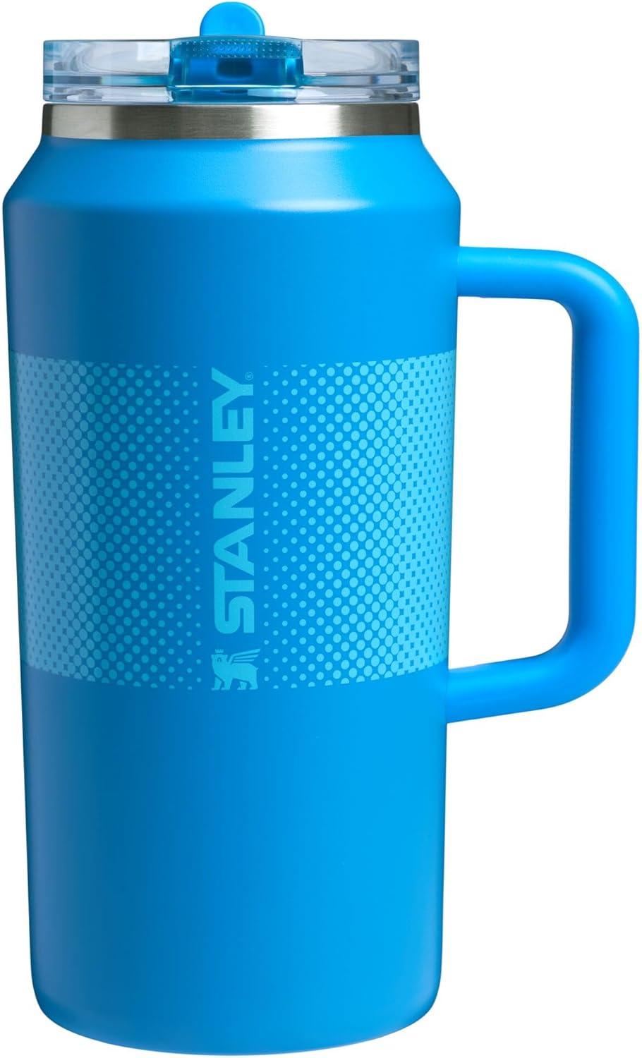imageSTANLEY Quencher ProTour Flip Straw Tumbler with Leakproof Lid BuiltIn Straw amp Handle Cupholder Compatible for Travel Insulated Stainless Steel Cup BPAFreeAzure Fade