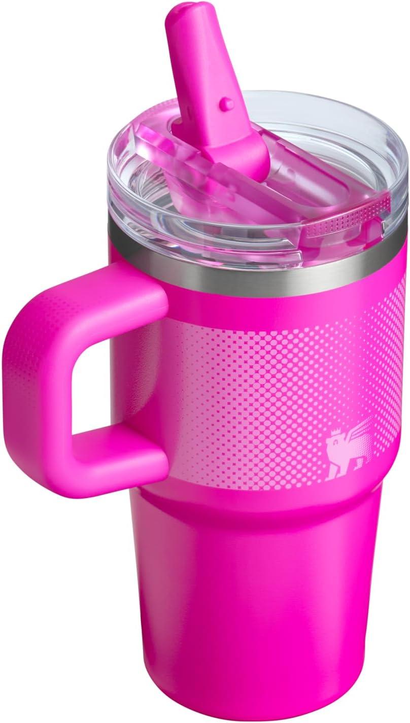 imageSTANLEY Quencher ProTour Flip Straw Tumbler with Leakproof Lid BuiltIn Straw amp Handle Cupholder Compatible for Travel Insulated Stainless Steel Cup BPAFreeVivid Violet Fade