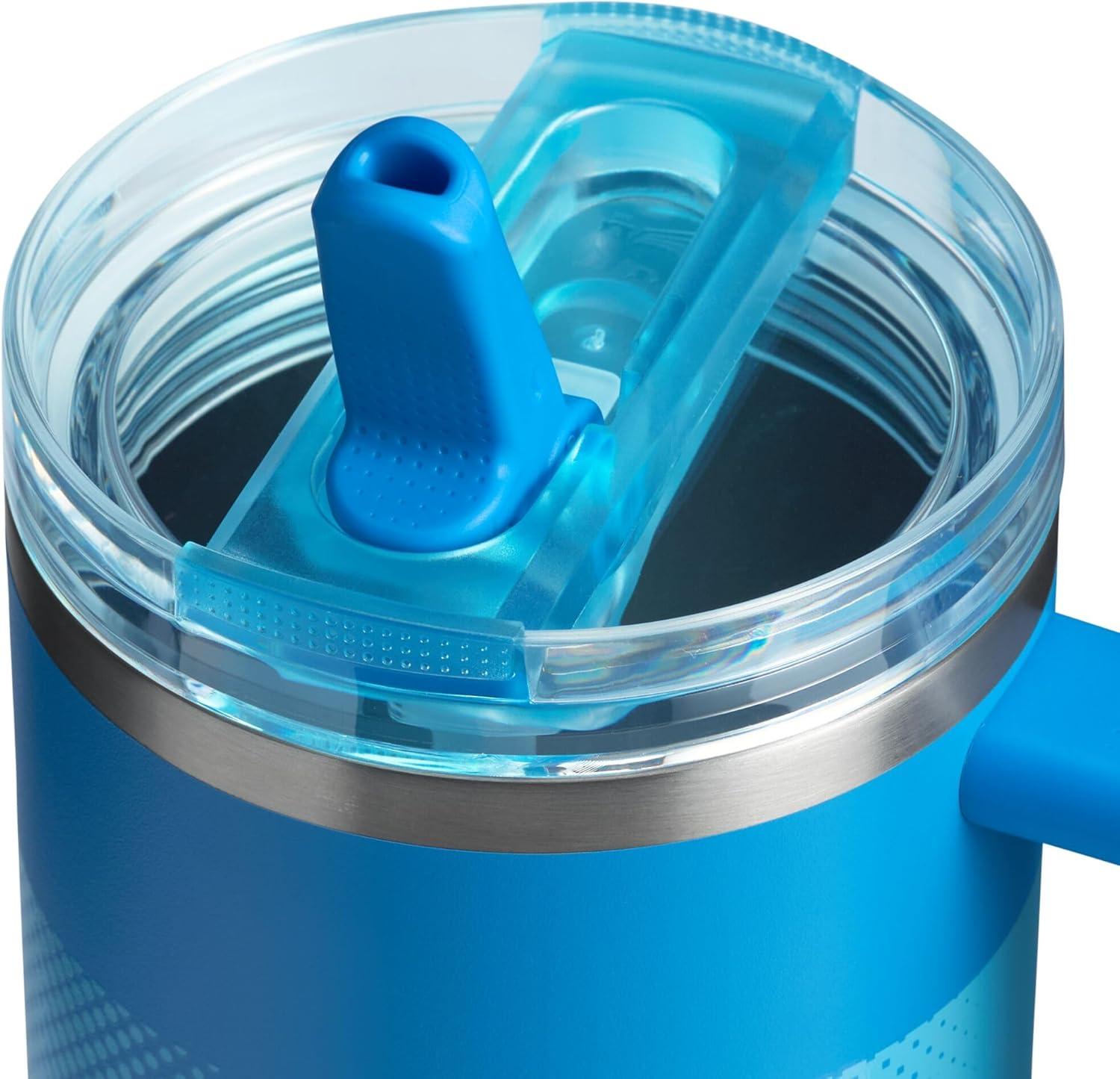 imageSTANLEY Quencher ProTour Flip Straw Tumbler with Leakproof Lid BuiltIn Straw amp Handle Cupholder Compatible for Travel Insulated Stainless Steel Cup BPAFreeAzure Fade