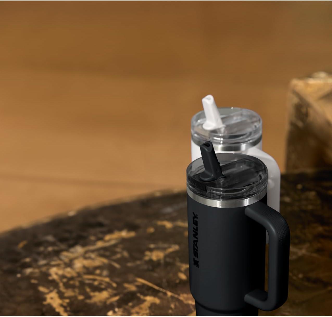 imageSTANLEY Quencher ProTour Flip Straw Tumbler with Leakproof Lid BuiltIn Straw amp Handle Cupholder Compatible for Travel Insulated Stainless Steel Cup BPAFreeFrost Fade