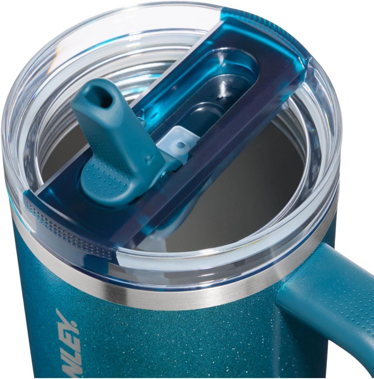 imageSTANLEY Quencher ProTour Flip Straw Tumbler with Leakproof Lid BuiltIn Straw amp Handle Cupholder Compatible for Travel Insulated Stainless Steel Cup BPAFreePonderosa Shimmer