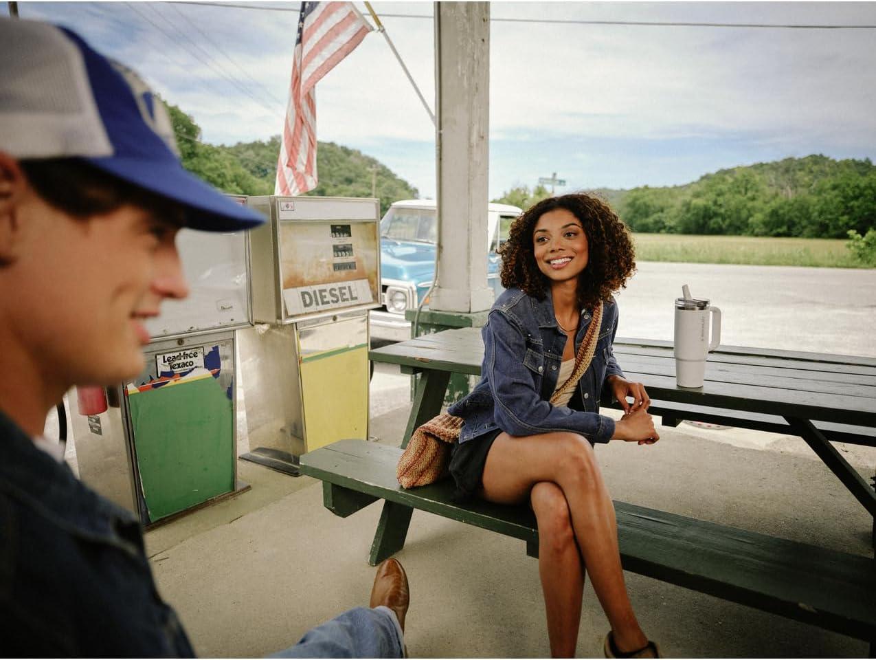 imageSTANLEY Quencher ProTour Flip Straw Tumbler with Leakproof Lid BuiltIn Straw amp Handle Cupholder Compatible for Travel Insulated Stainless Steel Cup BPAFreeBlack