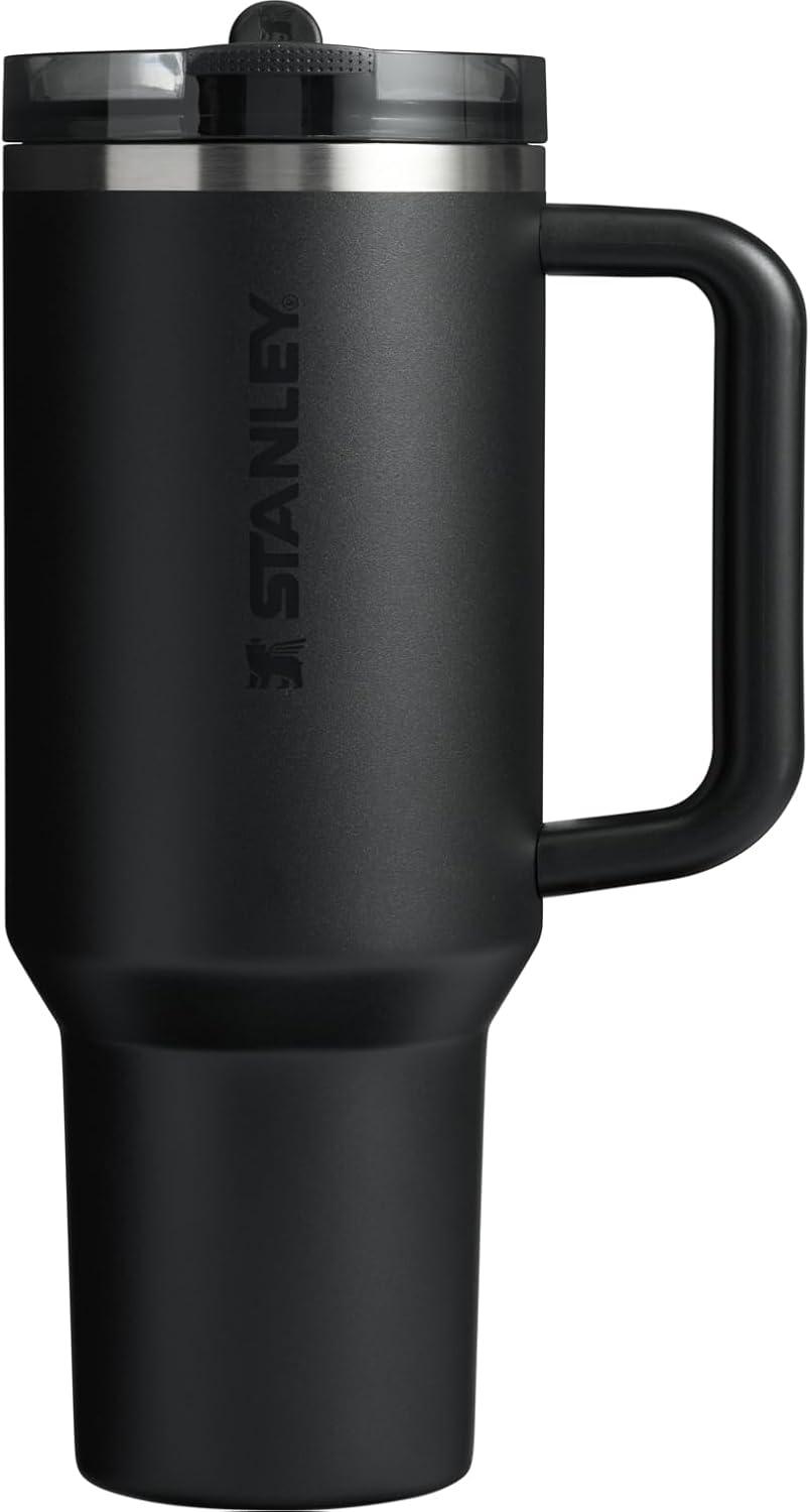 imageSTANLEY Quencher ProTour Flip Straw Tumbler with Leakproof Lid BuiltIn Straw amp Handle Cupholder Compatible for Travel Insulated Stainless Steel Cup BPAFreeBlack