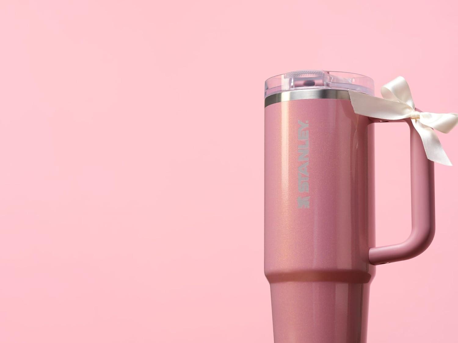 imageSTANLEY Quencher ProTour Flip Straw Tumbler with Leakproof Lid BuiltIn Straw amp Handle Cupholder Compatible for Travel Insulated Stainless Steel Cup BPAFreePort Shimmer