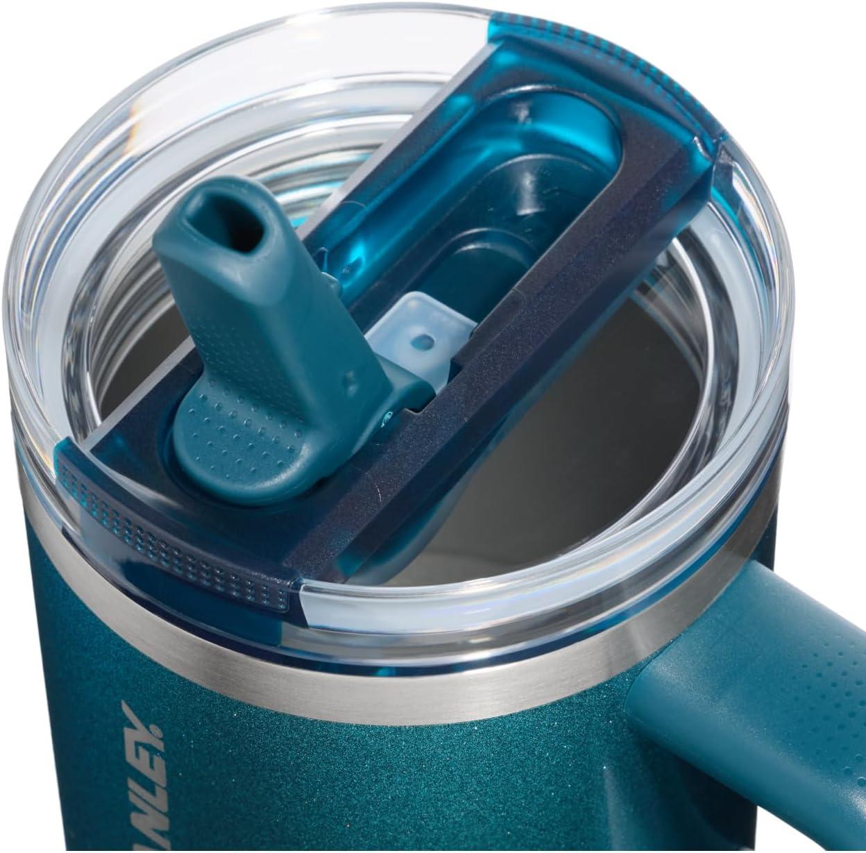 imageSTANLEY Quencher ProTour Flip Straw Tumbler with Leakproof Lid BuiltIn Straw amp Handle Cupholder Compatible for Travel Insulated Stainless Steel Cup BPAFreePonderosa Shimmer