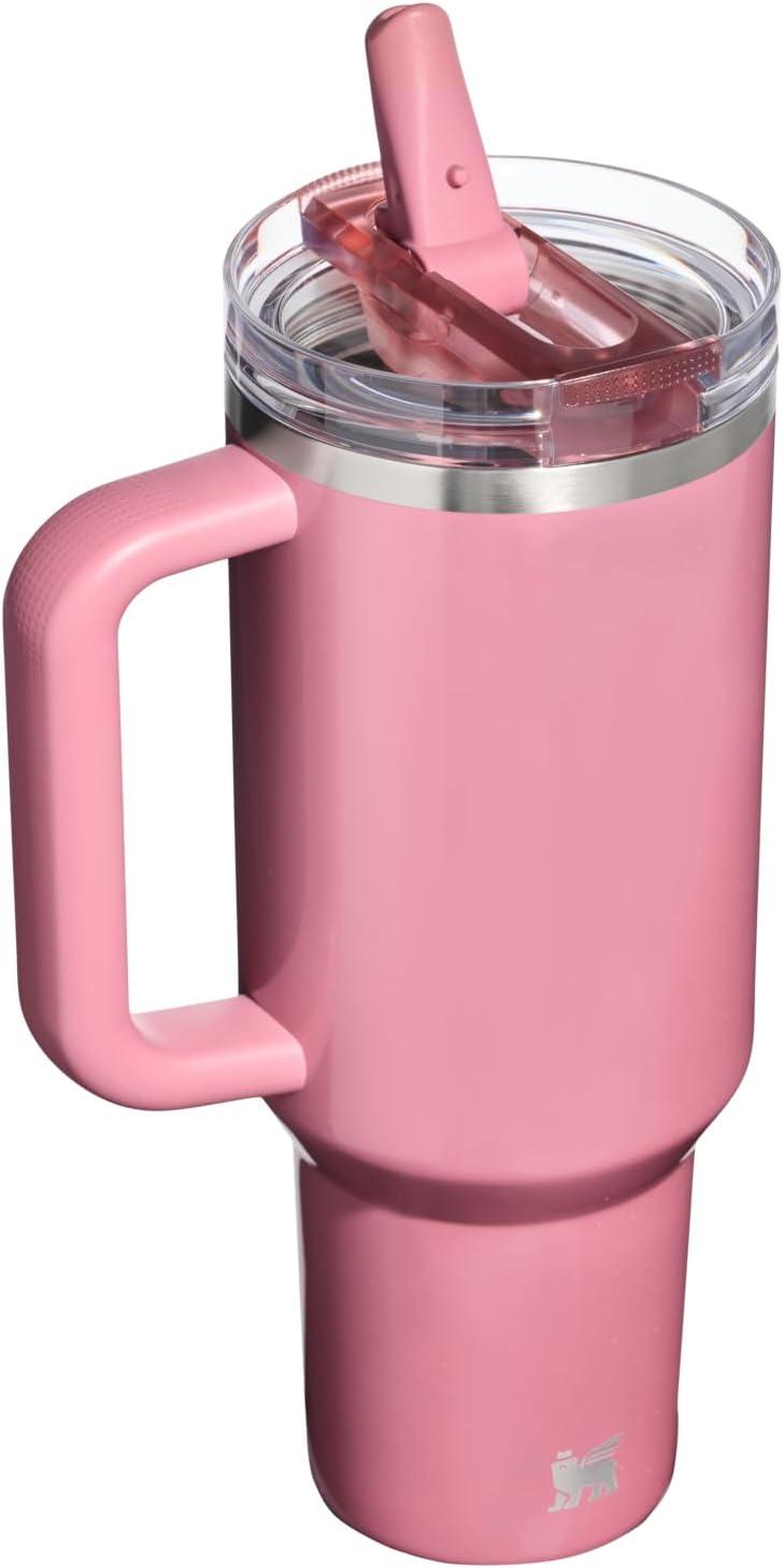 imageSTANLEY Quencher ProTour Flip Straw Tumbler with Leakproof Lid BuiltIn Straw amp Handle Cupholder Compatible for Travel Insulated Stainless Steel Cup BPAFreePort Shimmer