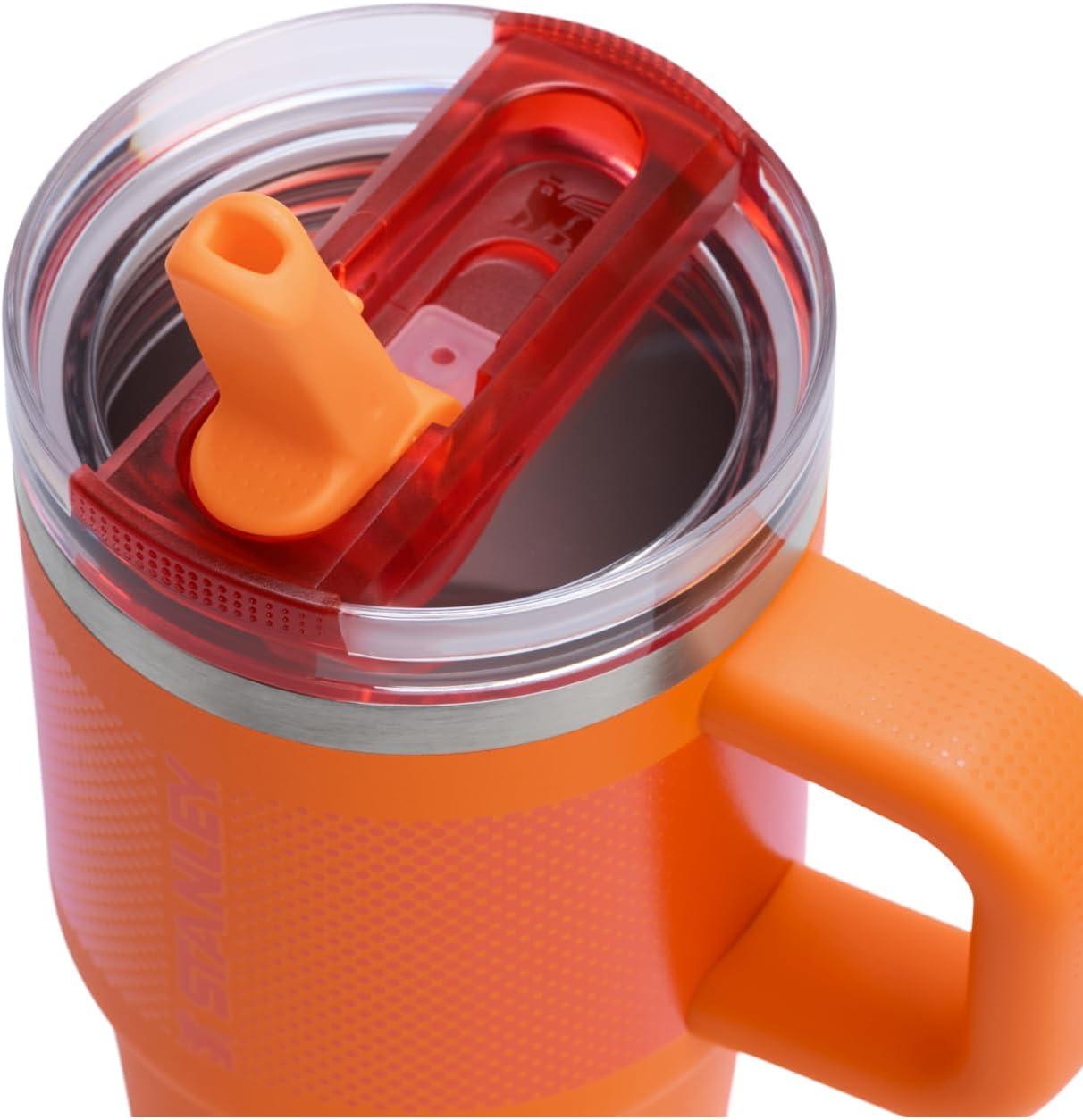 imageSTANLEY Quencher ProTour Flip Straw Tumbler with Leakproof Lid BuiltIn Straw amp Handle Cupholder Compatible for Travel Insulated Stainless Steel Cup BPAFreeGoldenrod Fade