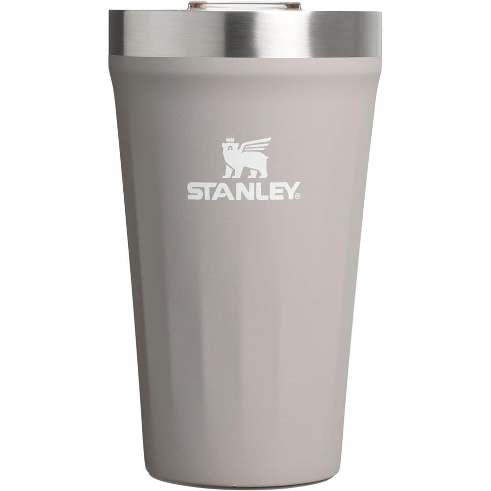imageSTANLEY Everyday Tumbler 20 oz  Press Fit Drink Through Lid  Beverage Coffee and Cocktail Cup  Insulated Stainless Steel Wine Glass  BPAFree  Port ShimmerAsh