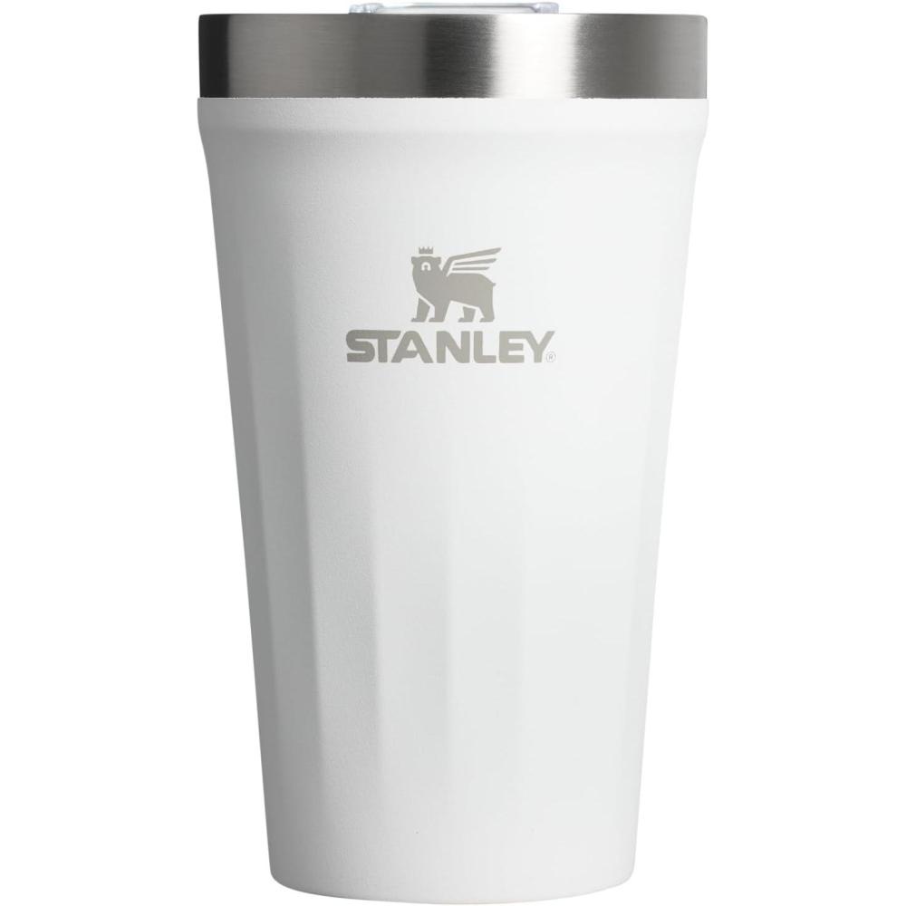 imageSTANLEY Everyday Tumbler 20 oz  Press Fit Drink Through Lid  Beverage Coffee and Cocktail Cup  Insulated Stainless Steel Wine Glass  BPAFree  Port ShimmerFrost