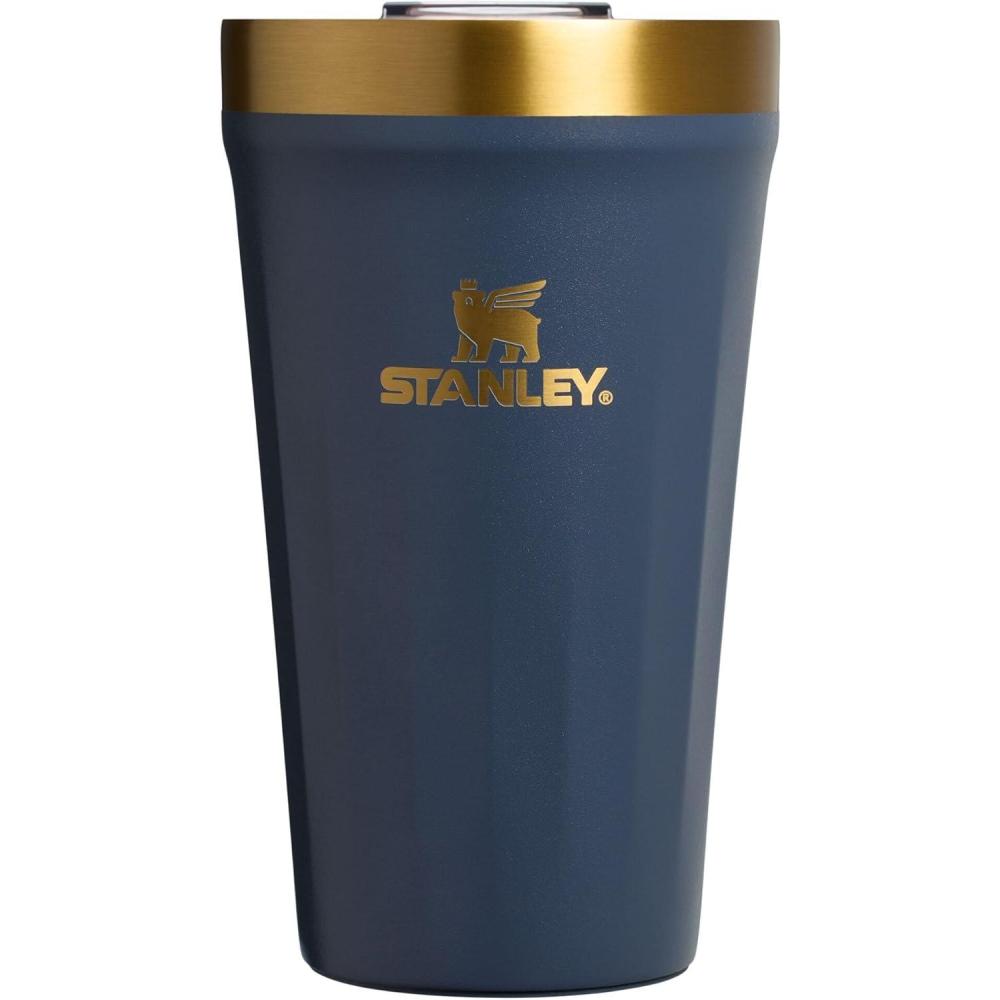 imageSTANLEY Everyday Tumbler 20 oz  Press Fit Drink Through Lid  Beverage Coffee and Cocktail Cup  Insulated Stainless Steel Wine Glass  BPAFree  Port ShimmerTwilight Gold