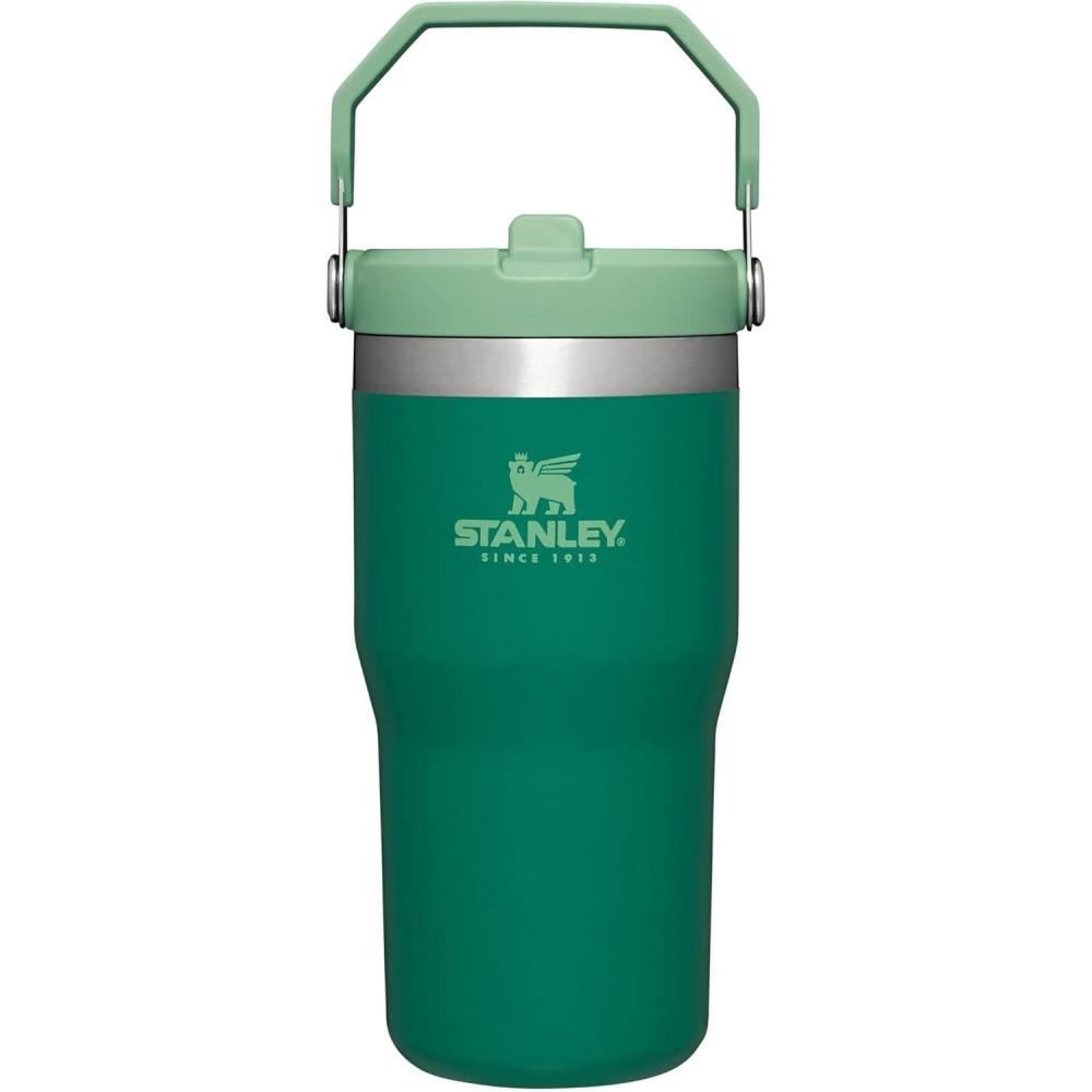 imageSTANLEY IceFlow 20 Flip Straw Tumbler with Handle 30 oz  Twist On Lid and Flip Up Straw  Leak Resistant Water Bottle  Insulated Stainless Steel  BPAFree  Exclusive Toasted AlmondAlpine