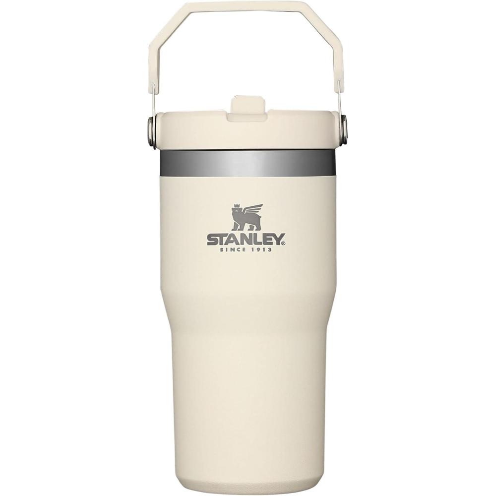 imageSTANLEY IceFlow 20 Flip Straw Tumbler with Handle 30 oz  Twist On Lid and Flip Up Straw  Leak Resistant Water Bottle  Insulated Stainless Steel  BPAFree  Exclusive Toasted AlmondCream