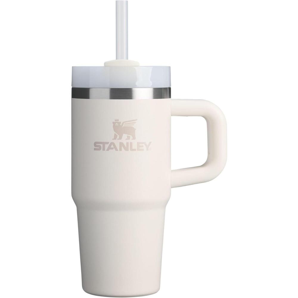 imageSTANLEY Quencher H20 Tumbler with Handle and Straw 30 oz  Flowstate 3Position Lid  Cup Holder Compatible for Travel  Insulated Stainless Steel Cup  BPAFree  Exclusive Toasted AlmondCream 20