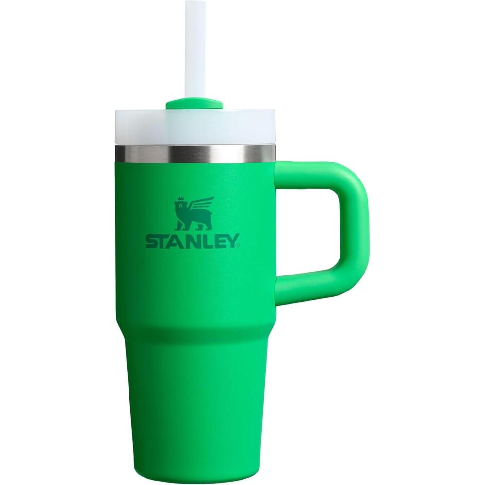 imageSTANLEY Quencher H20 Tumbler with Handle and Straw 30 oz  Flowstate 3Position Lid  Cup Holder Compatible for Travel  Insulated Stainless Steel Cup  BPAFree  Exclusive Toasted AlmondMeadow
