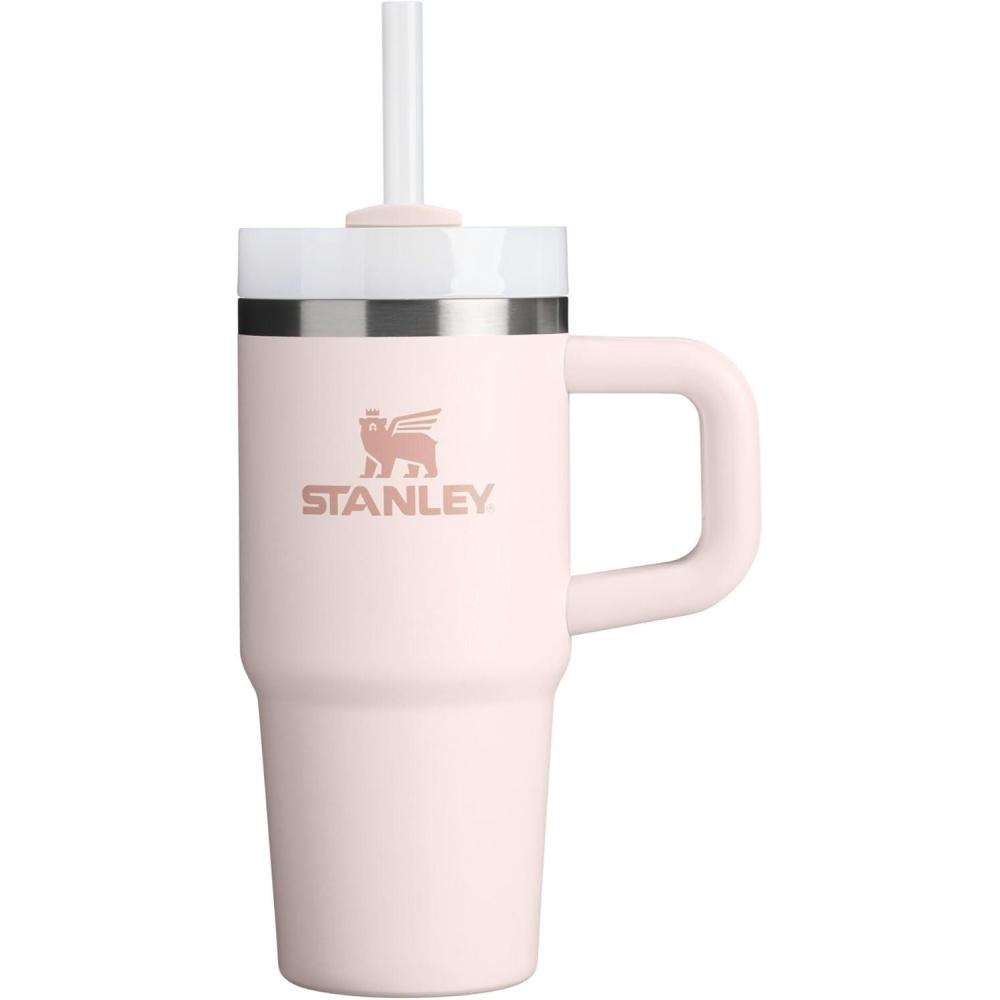 imageSTANLEY Quencher H20 Tumbler with Handle and Straw 30 oz  Flowstate 3Position Lid  Cup Holder Compatible for Travel  Insulated Stainless Steel Cup  BPAFree  Exclusive Toasted AlmondRose Quartz 20