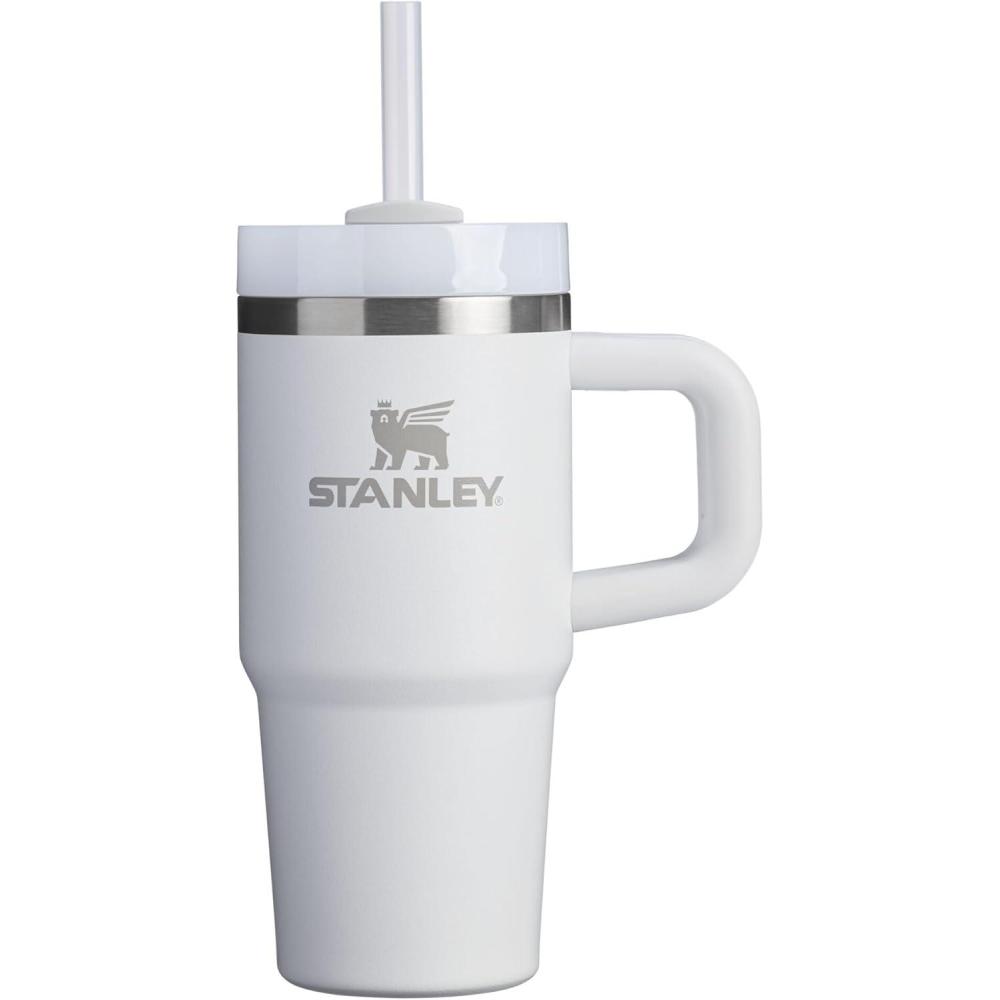 imageSTANLEY Quencher H20 Tumbler with Handle and Straw 30 oz  Flowstate 3Position Lid  Cup Holder Compatible for Travel  Insulated Stainless Steel Cup  BPAFree  Exclusive Toasted AlmondFrost