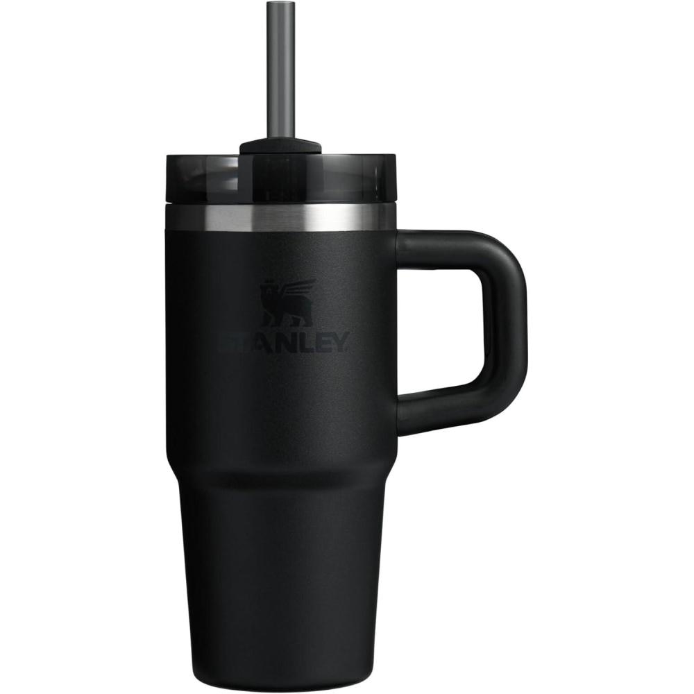 imageSTANLEY Quencher H20 Tumbler with Handle and Straw 30 oz Flowstate 3Position Lid Cup Holder Compatible for Travel Insulated Stainless Steel Cup BPAFree Exclusive Toasted AlmondBlack 20