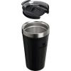 STANLEY Everyday Tumbler 20 oz | Press Fit Drink Through Lid | Beverage, Coffee, and Cocktail Cup | Insulated Stainless Steel Wine Glass | BPA-Free | Port Shimmer(Black 2.0)