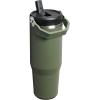STANLEY IceFlow 2.0 Flip Straw Tumbler with Handle 30 oz | Twist On Lid and Flip Up Straw | Leak Resistant Water Bottle | Insulated Stainless Steel | BPA-Free | Exclusive Toasted Almond(Dried Pine)