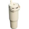 STANLEY IceFlow 2.0 Flip Straw Tumbler with Handle 30 oz | Twist On Lid and Flip Up Straw | Leak Resistant Water Bottle | Insulated Stainless Steel | BPA-Free | Exclusive Toasted Almond(Toasted Almond)