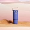 STANLEY IceFlow 2.0 Flip Straw Tumbler with Handle 30 oz | Twist On Lid and Flip Up Straw | Leak Resistant Water Bottle | Insulated Stainless Steel | BPA-Free | Exclusive Toasted Almond(Exclusive Lupine)