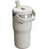 STANLEY IceFlow 2.0 Flip Straw Tumbler with Handle 30 oz | Twist On Lid and Flip Up Straw | Leak Resistant Water Bottle | Insulated Stainless Steel | BPA-Free | Exclusive Toasted Almond(Ash)