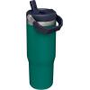 STANLEY IceFlow 2.0 Flip Straw Tumbler with Handle 30 oz | Twist On Lid and Flip Up Straw | Leak Resistant Water Bottle | Insulated Stainless Steel | BPA-Free | Exclusive Toasted Almond(Tidepool)