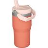 STANLEY IceFlow 2.0 Flip Straw Tumbler with Handle 30 oz | Twist On Lid and Flip Up Straw | Leak Resistant Water Bottle | Insulated Stainless Steel | BPA-Free | Exclusive Toasted Almond(Grapefruit)