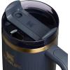STANLEY Quencher H2.0 Tumbler with Handle and Straw 30 oz | Flowstate 3-Position Lid | Cup Holder Compatible for Travel | Insulated Stainless Steel Cup | BPA-Free | Exclusive Toasted Almond(Fluted Twilight)