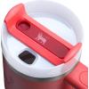 STANLEY Quencher H2.0 Tumbler with Handle and Straw 30 oz | Flowstate 3-Position Lid | Cup Holder Compatible for Travel | Insulated Stainless Steel Cup | BPA-Free | Exclusive Toasted Almond(Hot Coral)