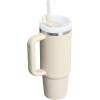STANLEY Quencher H2.0 Tumbler with Handle and Straw 30 oz | Flowstate 3-Position Lid | Cup Holder Compatible for Travel | Insulated Stainless Steel Cup | BPA-Free | Exclusive Toasted Almond(Toasted Almond)