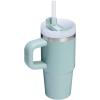 STANLEY Quencher H2.0 Tumbler with Handle and Straw 30 oz | Flowstate 3-Position Lid | Cup Holder Compatible for Travel | Insulated Stainless Steel Cup | BPA-Free | Exclusive Toasted Almond(Seafoam)