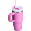 STANLEY Quencher H2.0 Tumbler with Handle and Straw 30 oz | Flowstate 3-Position Lid | Cup Holder Compatible for Travel | Insulated Stainless Steel Cup | BPA-Free | Exclusive Toasted Almond(Peony)