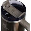 STANLEY Quencher H2.0 Tumbler with Handle and Straw 30 oz | Flowstate 3-Position Lid | Cup Holder Compatible for Travel | Insulated Stainless Steel Cup | BPA-Free | Exclusive Toasted Almond(Fluted Gunmetal Shine)