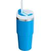 STANLEY Quencher H2.0 Tumbler with Handle and Straw 30 oz | Flowstate 3-Position Lid | Cup Holder Compatible for Travel | Insulated Stainless Steel Cup | BPA-Free | Exclusive Toasted Almond(Azure)