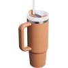 STANLEY Quencher H2.0 Tumbler with Handle and Straw 30 oz | Flowstate 3-Position Lid | Cup Holder Compatible for Travel | Insulated Stainless Steel Cup | BPA-Free | Exclusive Toasted Almond(Toast)