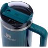 STANLEY Quencher H2.0 Tumbler with Handle and Straw 30 oz | Flowstate 3-Position Lid | Cup Holder Compatible for Travel | Insulated Stainless Steel Cup | BPA-Free | Exclusive Toasted Almond(Fluted Marina Shine)