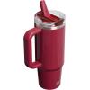 STANLEY Quencher ProTour Flip Straw Tumbler with Leakproof Lid | Built-In Straw & Handle | Cupholder Compatible for Travel | Insulated Stainless Steel Cup | BPA-Free(Cranberry Gloss)